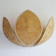 Wall light cork lotus flower