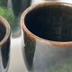 handmade ceramic service: 6-piece glazed stoneware coffee cups