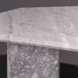 Table basse en marbre, 8 coins