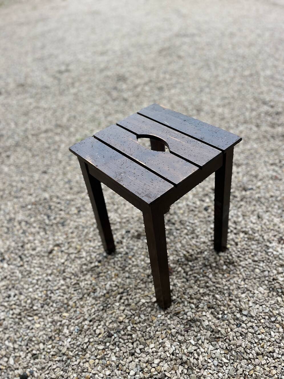 Tabouret vintage bois