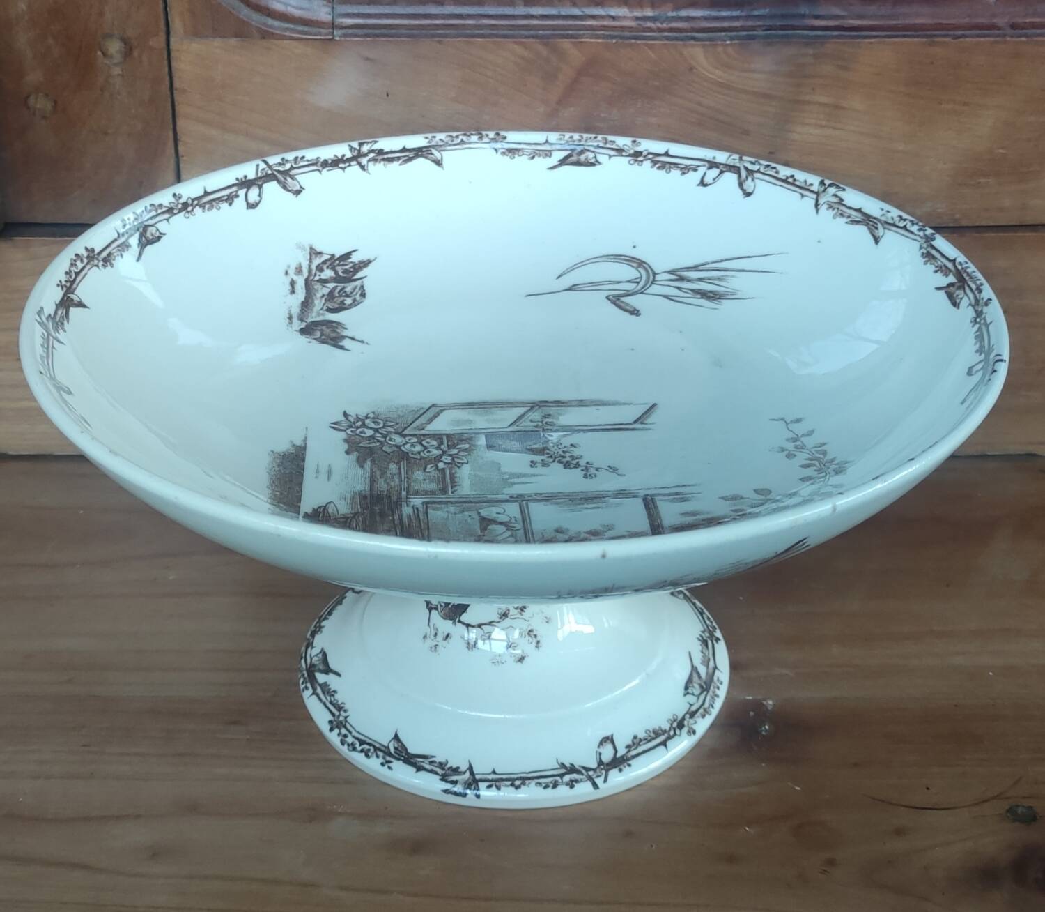 Old fruit bowl terre de fer hb & cie/sepia