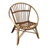 Fauteuil en rotin pour enfant