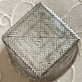 Woven alpaca catchall tray