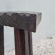 Tabouret de traite tripode coeur