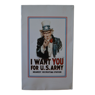 plate sheet litho uncle Sam USA