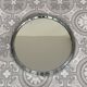 plateau miroir contour argent Art Déco