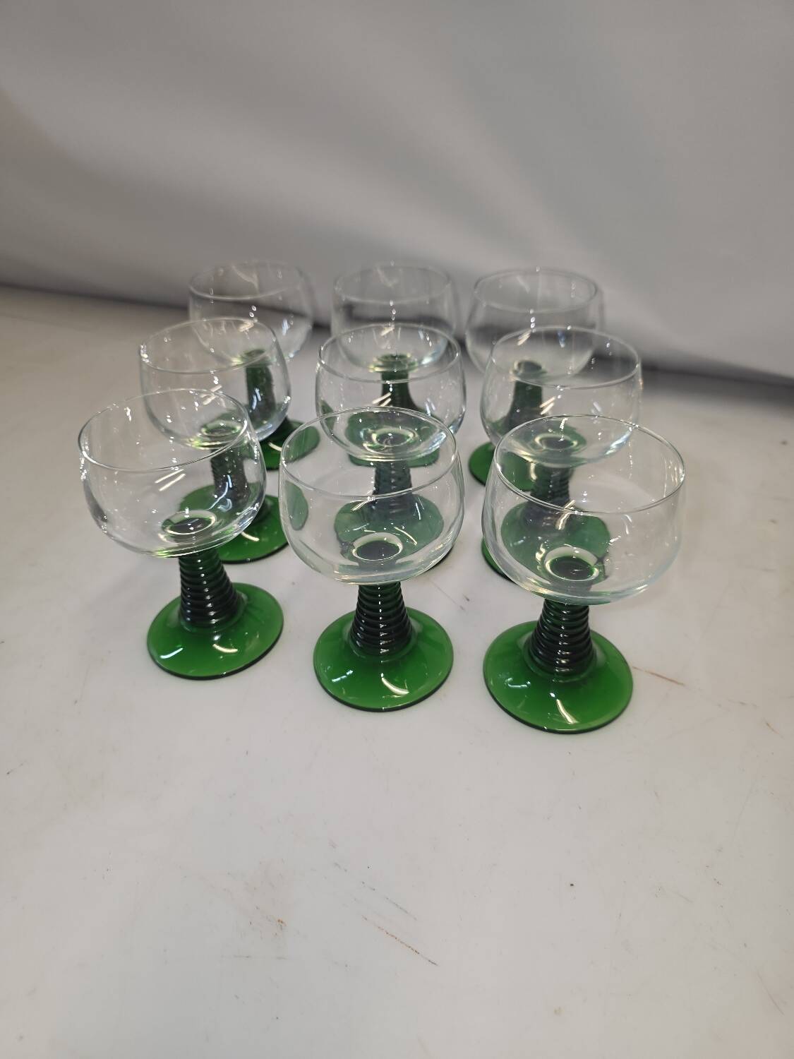 9 Alsace wine glasses from the 70s
