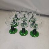 9 Alsace wine glasses from the 70s