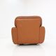Fauteuil vintage marron clair en cuir 1970s