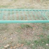 Vintage green metal bed