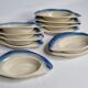 Set of 11 Vintage "Fish" Ceramic Bowls, Signed Charles Amand