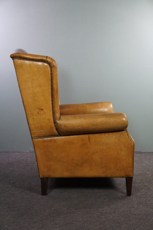 Classic sheepskin armchair
