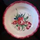 Old hollow plate from Islettes / Floral decoration