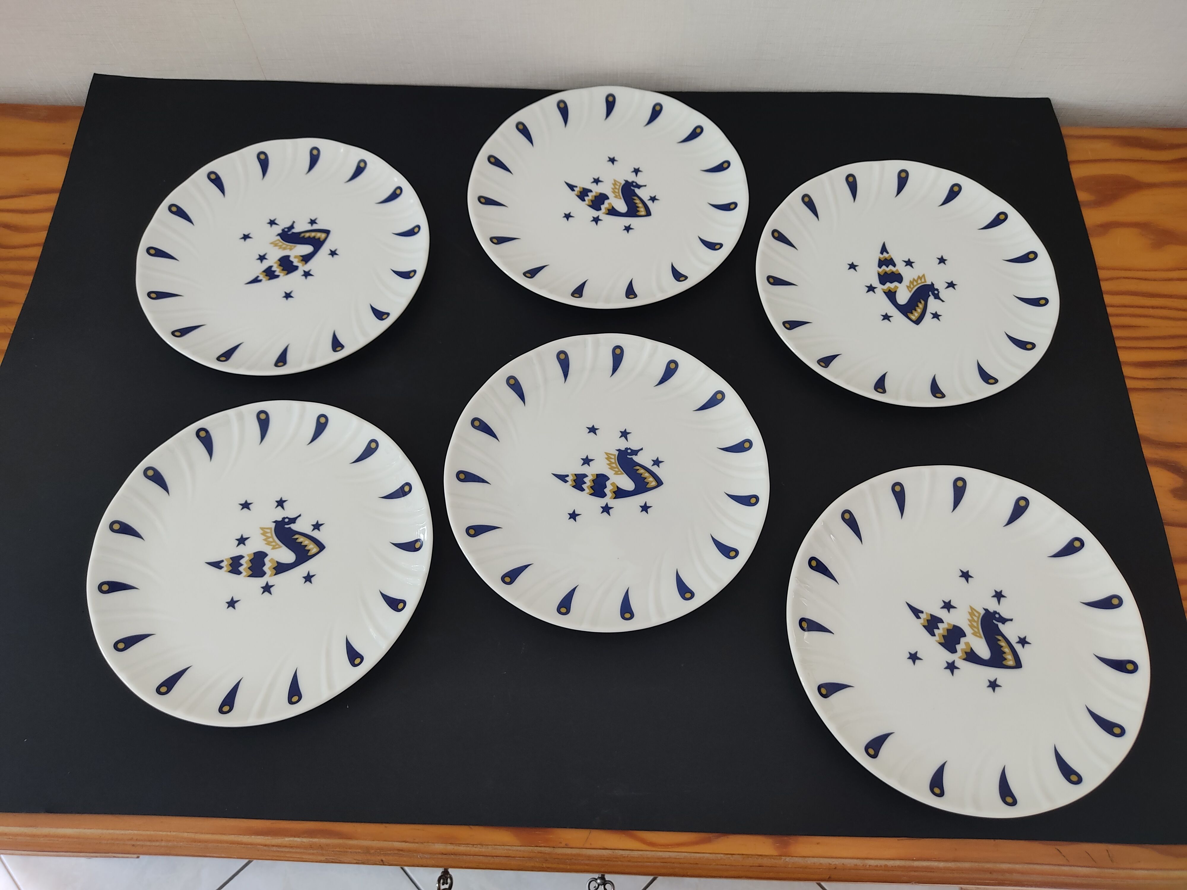 Air France plates by Jean Picart Ledoux, 1970