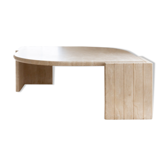 Table basse en travertin le coquillage