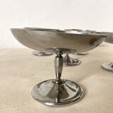 Vintage stainless steel ice cream cups