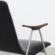 Vintage Lounge Chair in Leatherette and Metal, 1960s