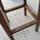 Old large vintage wooden stool for architect, painter, artist