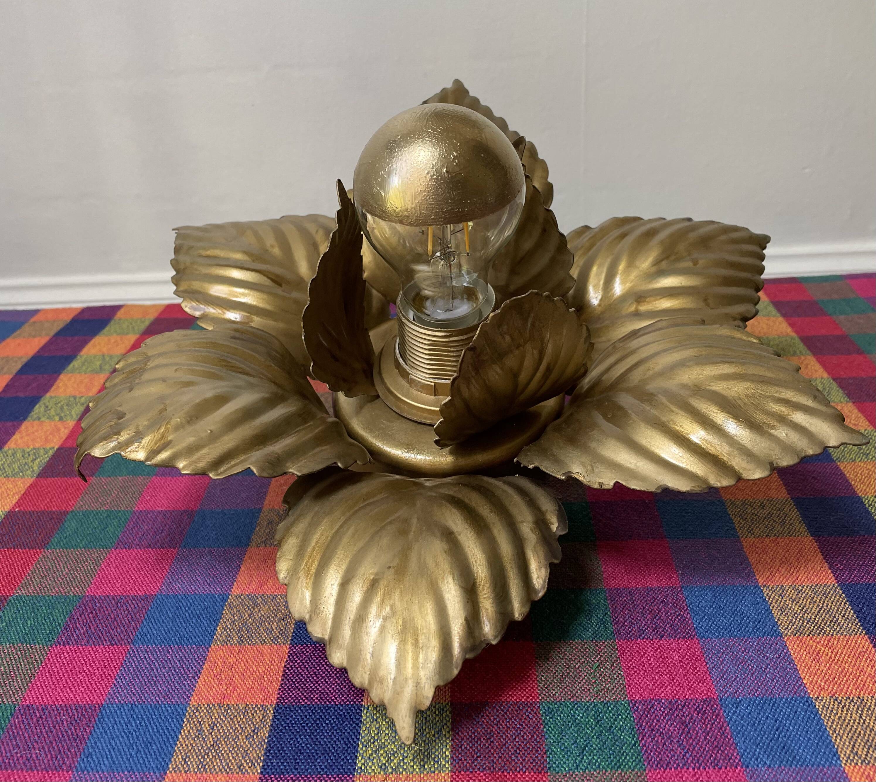 Masca golden flower wall light