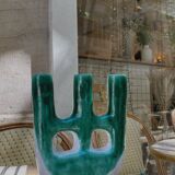 Handmade terracotta candle holder
