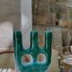 Handmade terracotta candle holder