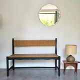 Bench wood and straw