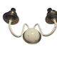 2-armed wall lamp from Elmet Zabrze, Poland, 1970s