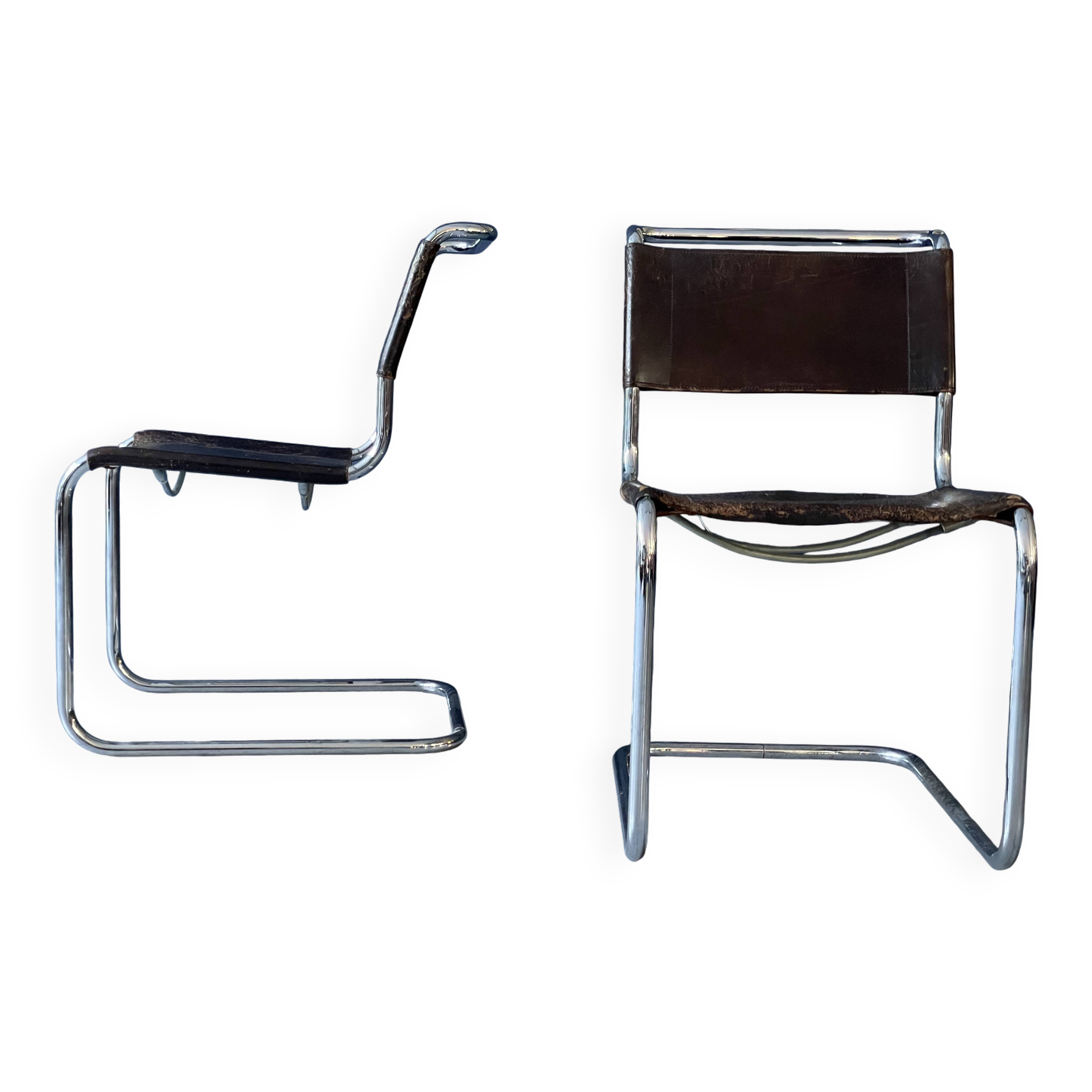 Paire de chaises Mart Stam S33