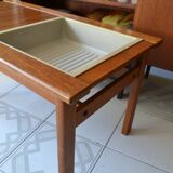 Scandinavian gardener coffee table teak 60s