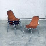 Italian Les Arcs Dining Chairs by Charlotte Perriand, 1960s, Set of 4