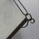 Art deco hanging lamp with 4 cloudy glass plates