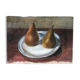 Still life with pears