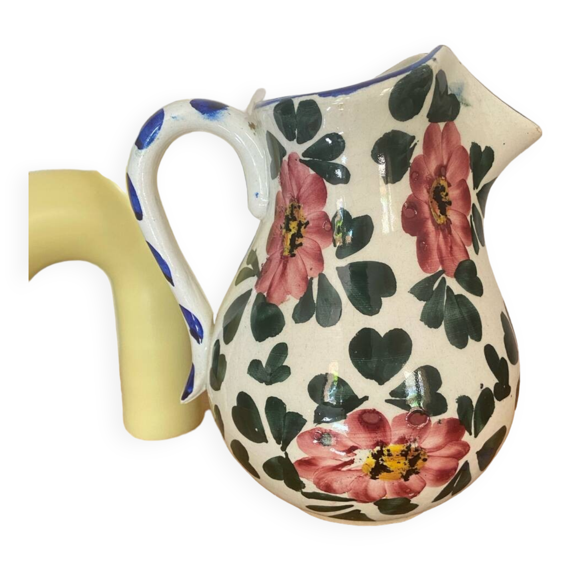 Vintage Hand Painted Ceramic Sangria Jug/Pot