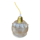 Suspension globe en verre transparent forme fleur vintage