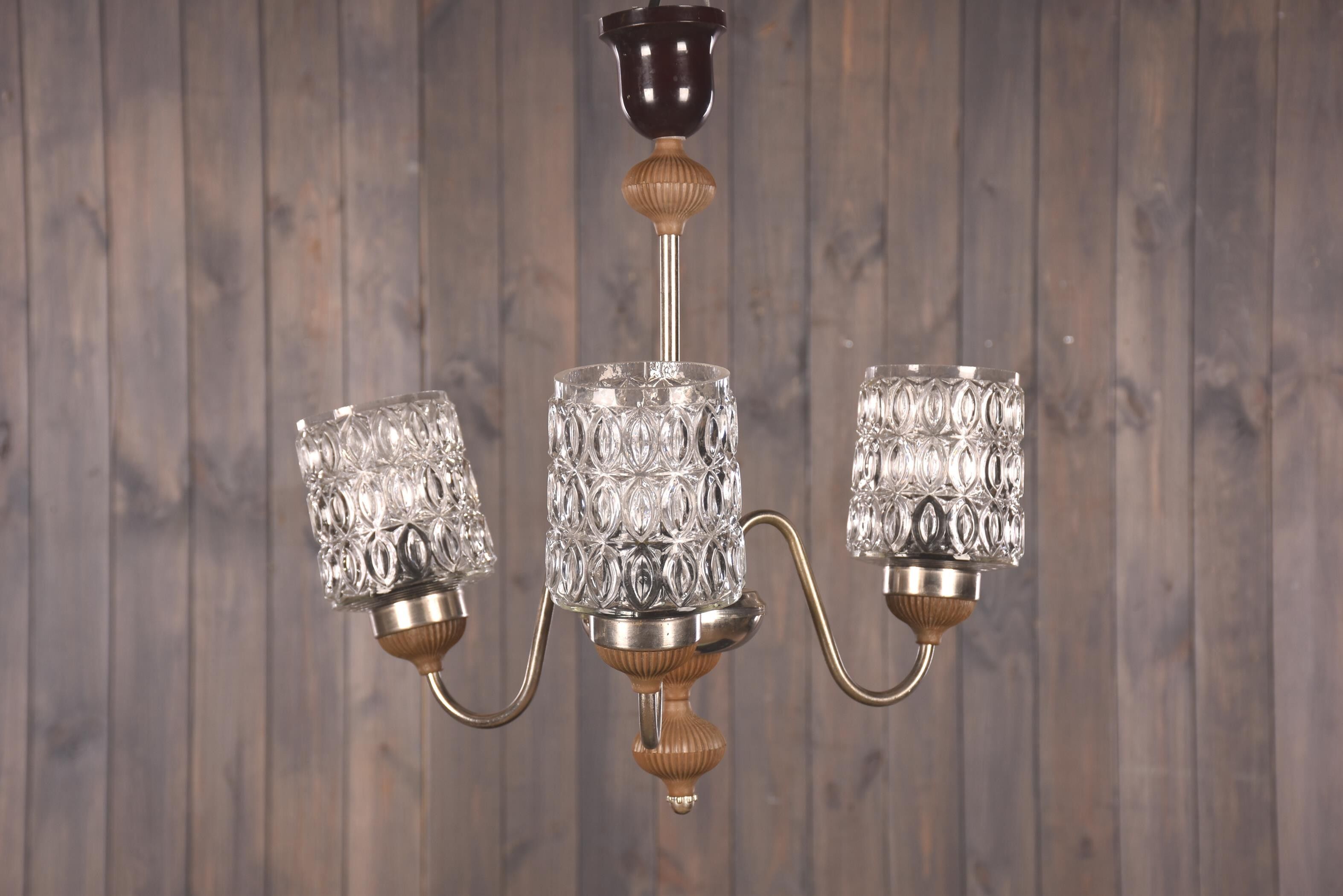 Lustre vintage brocante plafonnier