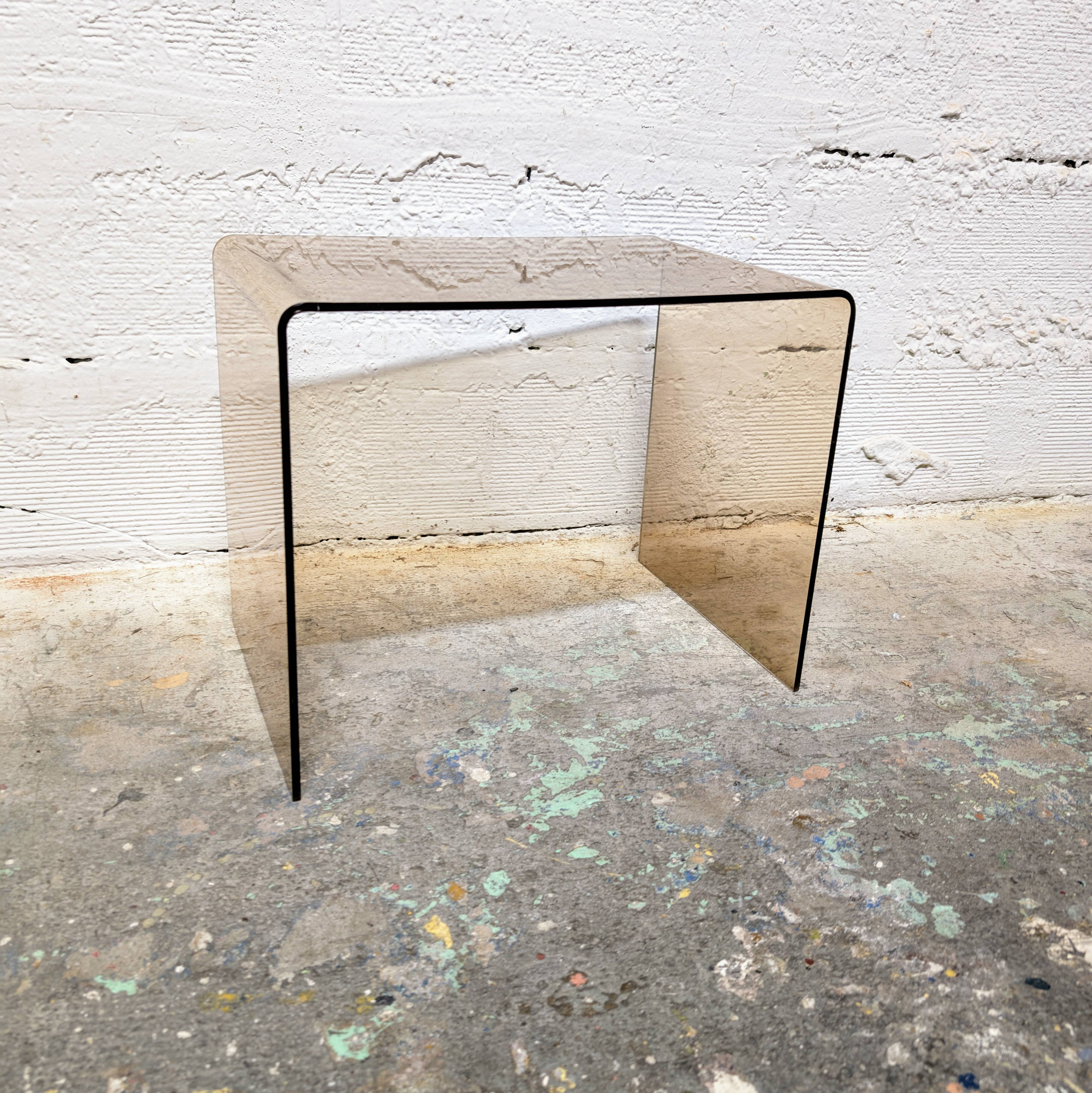 Smoked Plexiglas coffee table