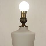 Lampe en verre opalin par Pukeberg & Böhlmarks, Suède, 1940s