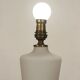 Lampe en verre opalin par Pukeberg & Böhlmarks, Suède, 1940s