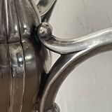 Vintage Orbisa 5-branch chandelier in silver-plated metal, Alpaca base.