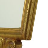 Classic Gold Leaf Mirror Crested Mirror Baroque Style 75cm