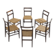 Six “Leggera” chairs by Gio Ponti for Cassina, 1950s