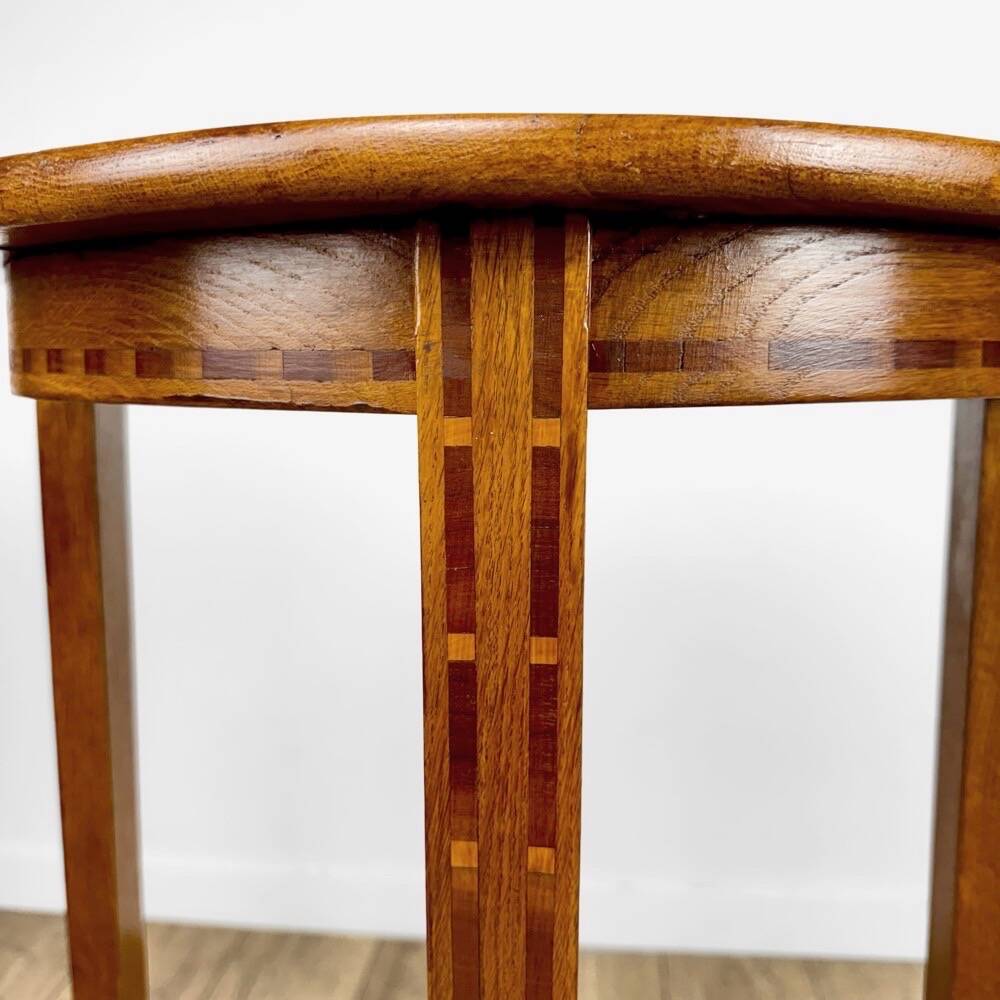 Guéridon Art Déco double plateau 1931