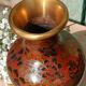 Cloisonné metal vase