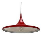 suspension Tulipe rouge allemande  par Rolf Krüger pour Staff, années 1960