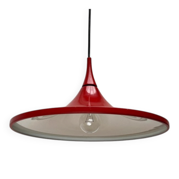 suspension Tulipe rouge allemande  par Rolf Krüger pour Staff, années 1960