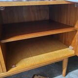 Scandinavian design sideboard in oak and mahogany