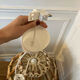 Suspension vintage scandinave en bois