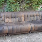 Modular drivers Italian design brown leather