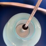 Vintage pendant lamp in blue opaline