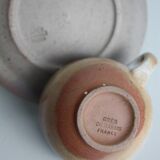 Set of 8 sandstone cups with saucers Sandstone of the Marais